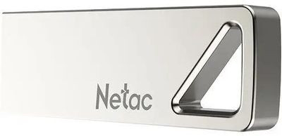 Флешка USB NETAC U326 4ГБ, USB2.0, серебристый [nt03u326n-004g-20pn]