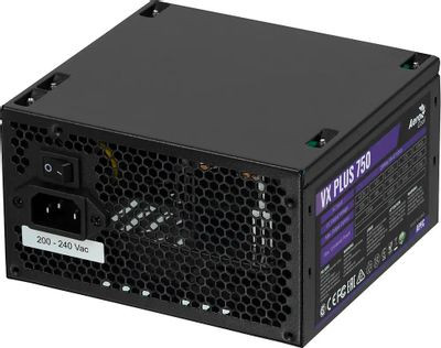 Блок питания Aerocool VX PLUS 750W,  750Вт,  120мм,  черный, retail [vx-750 plus]