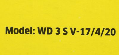Строительный пылесос Karcher WD 3 S V-17/4/20,  желтый [1.628-135.0]