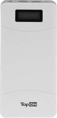 Внешний аккумулятор (Power Bank) TOPON TOP-T72,  18000мAч,  белый [101305]