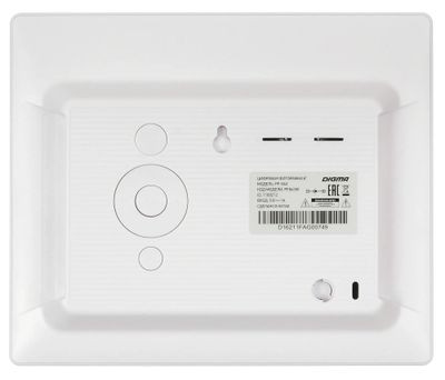 Цифровая фоторамка Digma PF-843 IPS,  8", белый [pf843w]