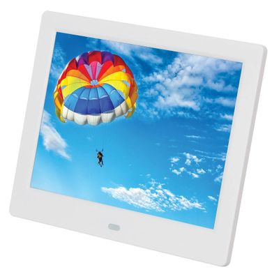 Цифровая фоторамка Digma PF-843 IPS,  8", белый [pf843w]