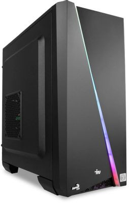Компьютер iRU Game 320A5GE,  AMD Ryzen 5 5500,  DDR4 16ГБ, 512ГБ(SSD),  NVIDIA RTX3050 - 8 ГБ,  Free DOS,  черный [2000629]