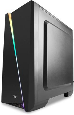 Компьютер iRU Game 320A5GE,  AMD Ryzen 5 5500,  DDR4 16ГБ, 512ГБ(SSD),  NVIDIA RTX3050 - 8 ГБ,  Free DOS,  черный [2000629]