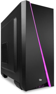 Компьютер iRU Game 320A5GE,  AMD Ryzen 5 5500,  DDR4 16ГБ, 512ГБ(SSD),  NVIDIA RTX3050 - 8 ГБ,  Free DOS,  черный [2000629]