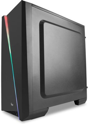 Компьютер iRU Game 320A5GE,  AMD Ryzen 5 5500,  DDR4 16ГБ, 512ГБ(SSD),  NVIDIA RTX3050 - 8 ГБ,  Free DOS,  черный [2000629]