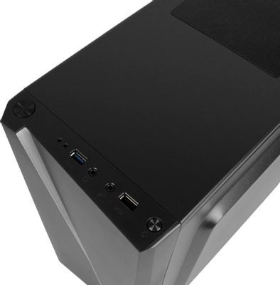 Компьютер iRU Game 320A5GE,  AMD Ryzen 5 5500,  DDR4 16ГБ, 512ГБ(SSD),  NVIDIA RTX3050 - 8 ГБ,  Free DOS,  черный [2000629]