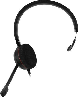 Гарнитура Jabra Evolve 20 MS Mono,  для контактных центров, накладные,  проводные, моно, черный  [4993-823-109]