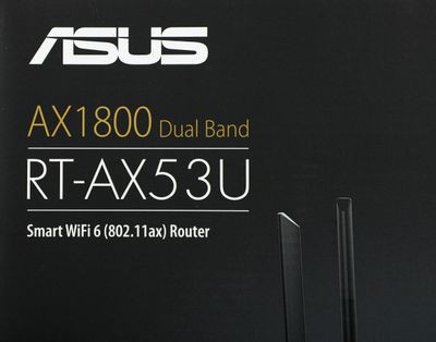 Wi-Fi роутер ASUS RT-AX53U,  AX1800,  черный