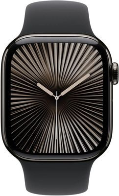 Смарт-часы Apple Watch Series 10 A2997,  42мм,  черный/черный [mwwe3zp/a]