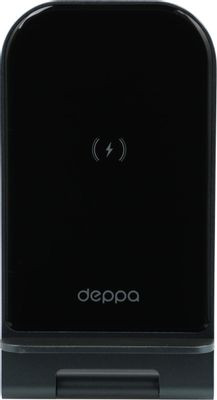 Беспроводное зарядное устройство Deppa USB type-C,  USB-C,  15Вт,  3A,  черный [23151]