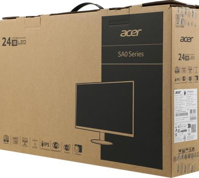 23.8" Монитор Acer SA240YAbi,  1920x1080,  IPS,  75Гц,  1хHDMI,  черный [um.qs0ee.a01]