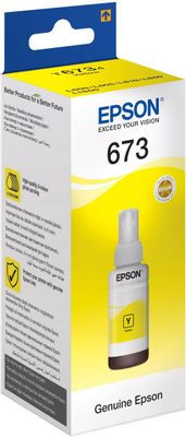 Чернила Epson 673 C13T67344A, для Epson, 70мл, желтый