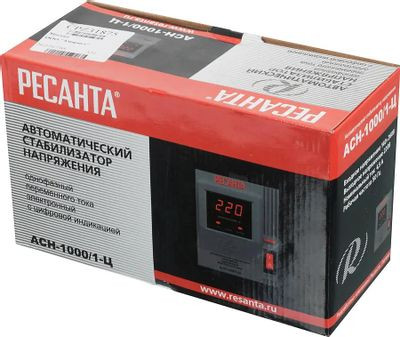 Стабилизатор напряжения Ресанта АСН-1000/1-Ц,  1кВт серый [63/6/2]