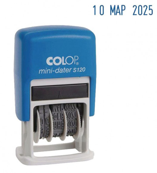 Датер автоматический Colop мини, пластиковый, 3,8 мм, S120
