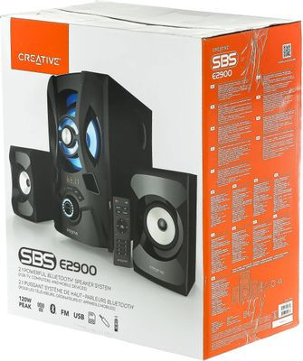 Колонки Creative SBS E2900,  2.1,  черный [51mf0490aa001]