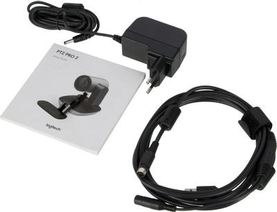 Web-камера Logitech Conference Cam PTZ Pro 2,  черный/серебристый [960-001186]