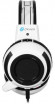 Гарнитура игровая Oklick HS-G300 ARMAGEDDON,  для компьютера, мониторные,  проводные, белый  / черный [361558]