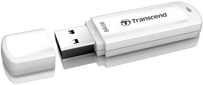 Флешка USB Transcend Jetflash 730 64ГБ, USB3.0, белый [ts64gjf730]