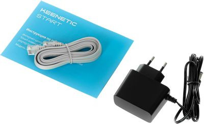Wi-Fi роутер KEENETIC Start,  N300,  белый [kn-1112]