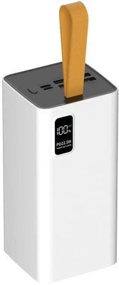 Внешний аккумулятор (Power Bank) PERO PB09,  50000мAч,  белый [pb09wh]