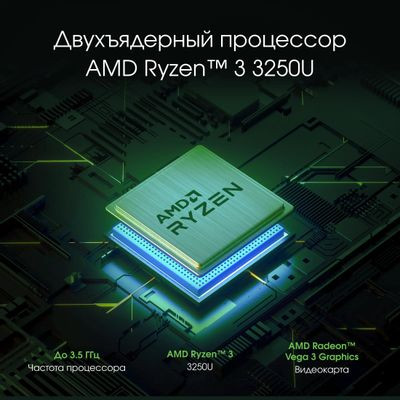 Ноутбук Digma Pro Sprint M 16.1", IPS, AMD Ryzen 3 3250U 2.6ГГц, 2-ядерный, 8ГБ DDR4, 256ГБ SSD,  AMD Radeon  RX Vega 3, Windows 11 Professional, серебристый [dn16r3-8cxw01]