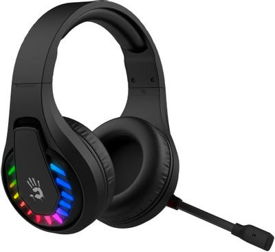 Гарнитура игровая A4TECH Bloody GR230,  для компьютера, мониторные,  Bluetooth, черный