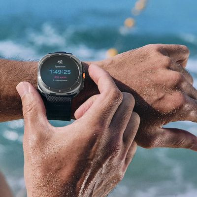 Смарт-часы Samsung Galaxy Watch Ultra LTE 47мм,  1.5",  оранжевый/черный [sm-l705fdaacau]