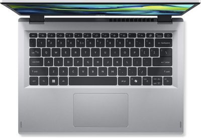 Ноутбук Acer Aspire Go AG14-31P-P7CL 14", IPS, Intel N200 1ГГц, 4-ядерный, 8ГБ LPDDR5, 512ГБ SSD,  Intel UHD Graphics, без операционной системы, серебристый [nx.kxecd.003]