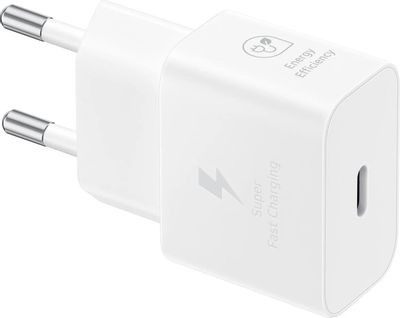Сетевое зарядное устройство Samsung EP-T2510,  USB type-C,  USB type-C,  25Вт,  3A,  белый [ep-t2510xwegeu]