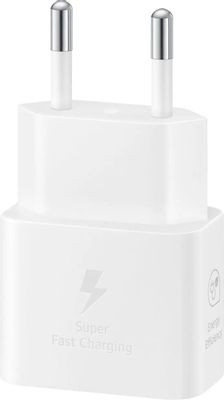Сетевое зарядное устройство Samsung EP-T2510,  USB type-C,  USB type-C,  25Вт,  3A,  белый [ep-t2510xwegeu]
