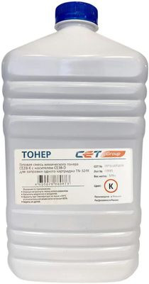 Тонер CET CE28-K/CE28-D,  для KONICA MINOLTA Bizhub C258/308/368,  черный, 579грамм, бутылка, девелопер