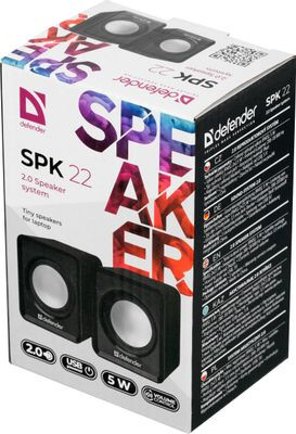 Колонки Defender SPK 22,  2.0,  черный [65503]