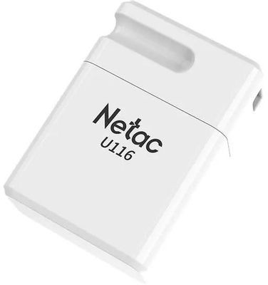 Флешка USB NETAC U116 32ГБ, USB3.0, белый [nt03u116n-032g-30wh]