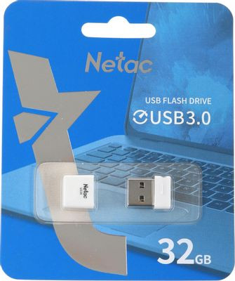 Флешка USB NETAC U116 32ГБ, USB3.0, белый [nt03u116n-032g-30wh]