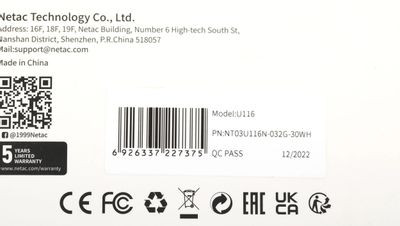 Флешка USB NETAC U116 32ГБ, USB3.0, белый [nt03u116n-032g-30wh]
