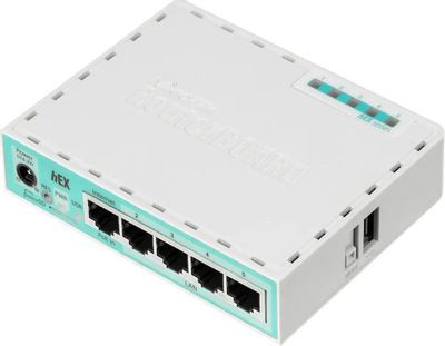 Маршрутизатор MIKROTIK hEX,  белый [rb750gr3]