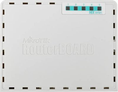 Маршрутизатор MIKROTIK hEX,  белый [rb750gr3]