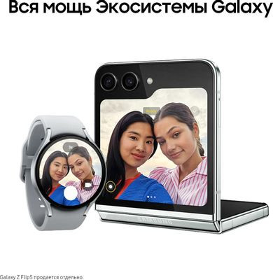 Смарт-часы Samsung Galaxy Watch 6 44мм,  1.5",  серый/серебристый [sm-r940nzsacis(kz)]