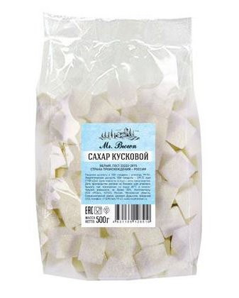 Сахар кусковой «Mr.Brown» в пакетах по 500 г Сахар кусковой «Mr.Brown» в пакетах по 500 г