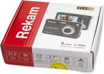 Цифровой компактный фотоаппарат Rekam iLook S990i, черный Цифровой компактный фотоаппарат Rekam iLook S990i, черный