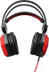 Гарнитура игровая Oklick HS-L900G HURRICANE,  для компьютера, мониторные,  проводные, черный  / красный [472660]