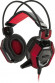 Гарнитура игровая Oklick HS-L900G HURRICANE,  для компьютера, мониторные,  проводные, черный  / красный [472660]
