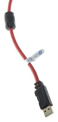 Гарнитура игровая Oklick HS-L900G HURRICANE,  для компьютера, мониторные,  проводные, черный  / красный [472660]