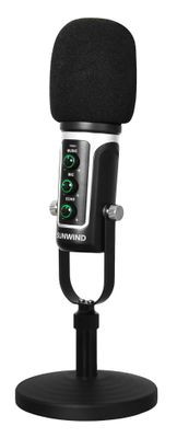 Микрофон SunWind SW-SM500G,  черный [1427255]