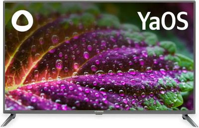 43" Телевизор StarWind SW-LED43UG400, 4K Ultra HD, стальной, СМАРТ ТВ, YaOS