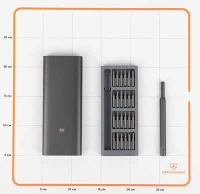 Отвертка с насадками  Xiaomi Mi Precision Screwdriver Kit, 25 предметов, в жестком кейсе [bhr4680gl]