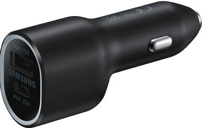 Автомобильное зарядное устройство Samsung EP-L4020,  USB + USB type-C,  3A,  черный [ep-l4020nbegeu]