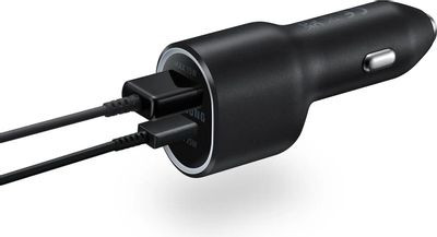 Автомобильное зарядное устройство Samsung EP-L4020,  USB + USB type-C,  3A,  черный [ep-l4020nbegeu]