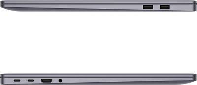 Ноутбук Huawei MateBook 16S CREFG-X 16", 2023, IPS, Intel Core i7 13700H 2.4ГГц, 14-ядерный, 16ГБ LPDDR5, 1ТБ SSD,  Intel Iris Xe graphics, Windows 11 Home, серый космос [53013scy]